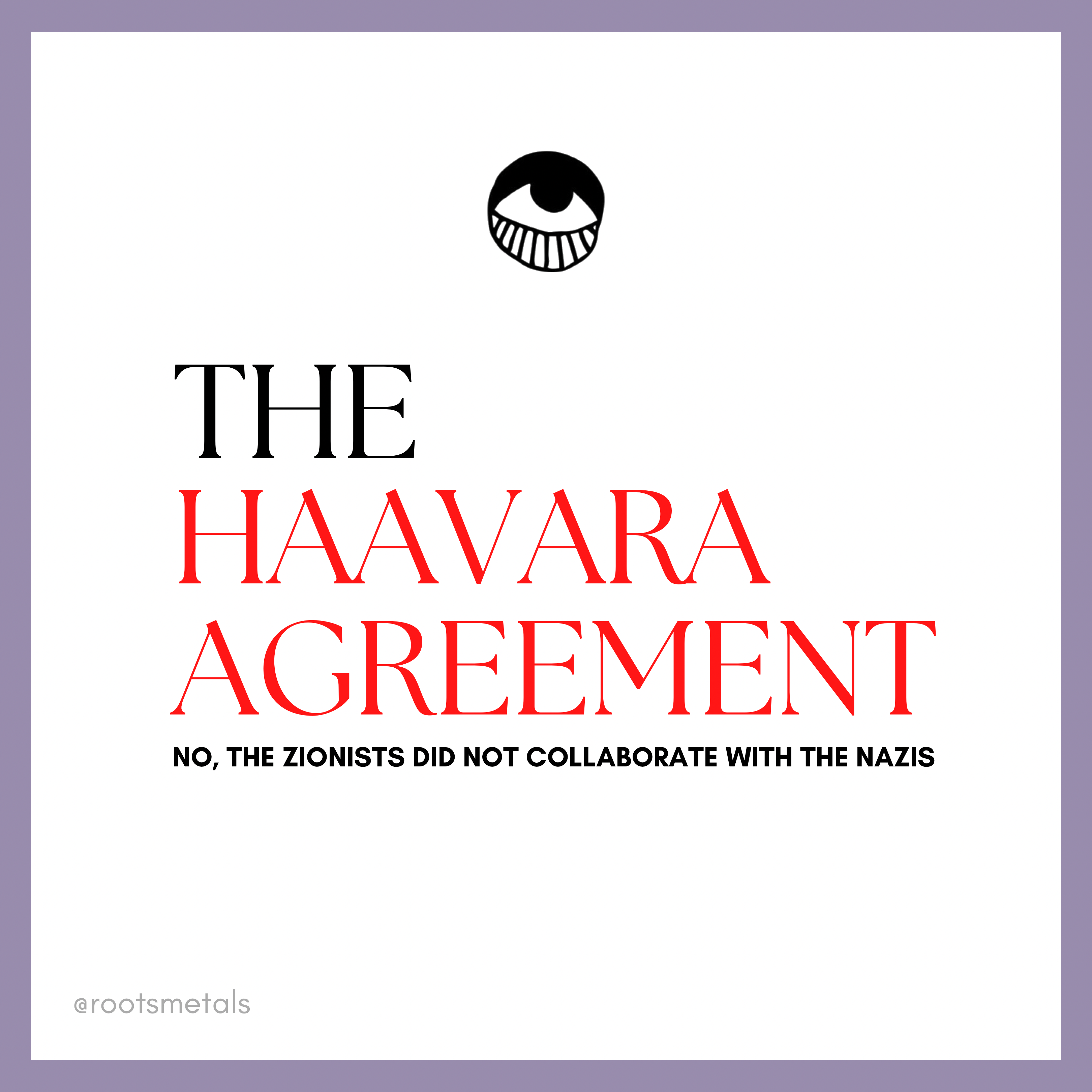 the Haavara Agreement Roots Metals