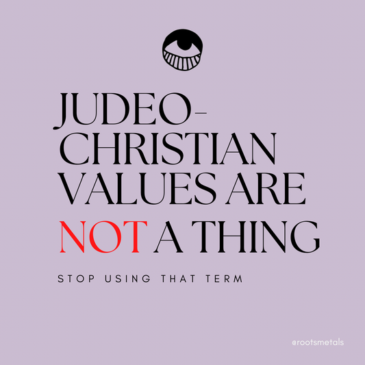 Judeo-Christian values are not a thing