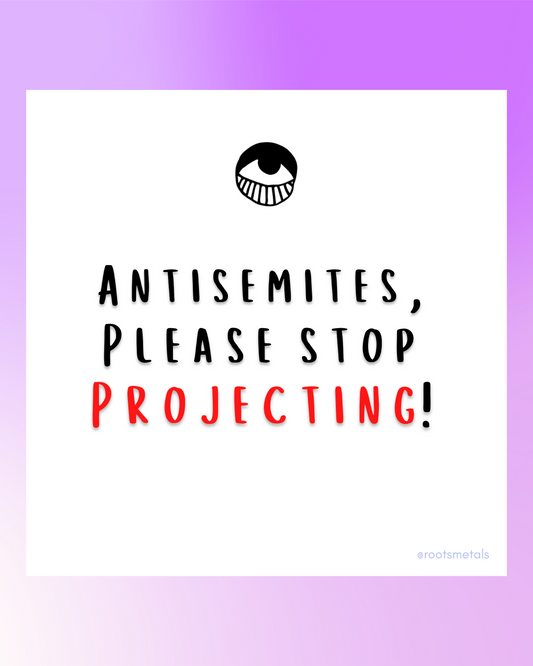 antisemites, please stop projecting