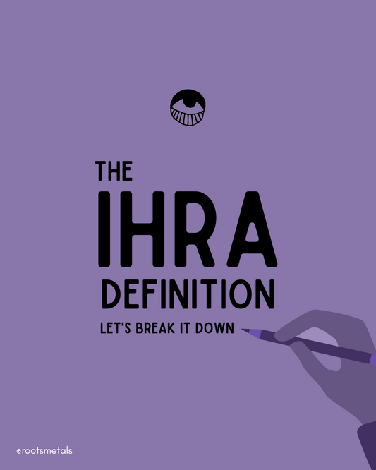 the IHRA definition: let's break it down